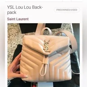 Yves Saint Laurent | Bags | Ysl Lou Lou Backpack Authentic 